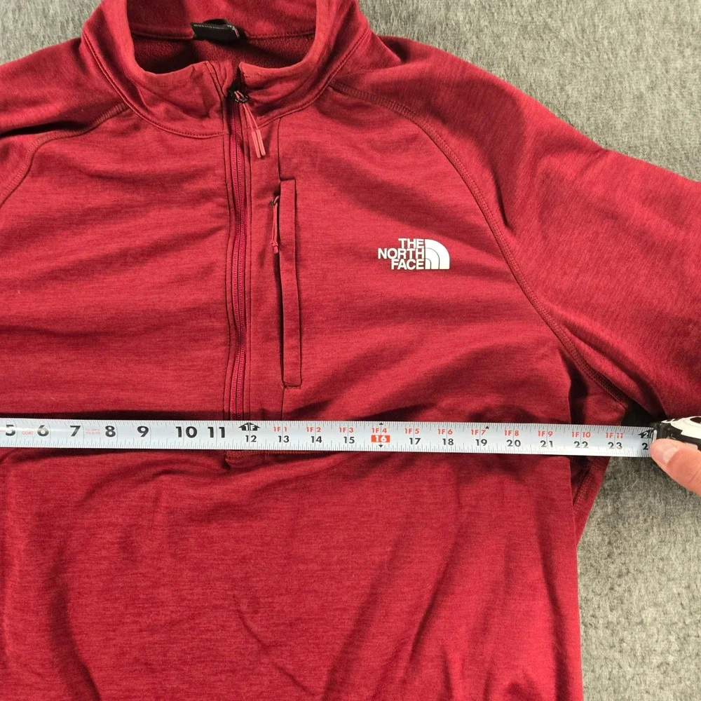 The North Face Canyonlands 1/2 zip Pullover Mens XL Red Fleece Jacket Gorpcore